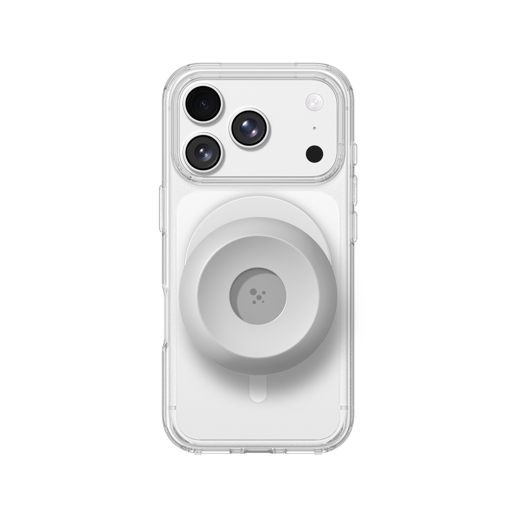 AT MINIMAL MAG EARPHONE SET CASE FOR IPHONE 18 PRO 6.3" CLEAR