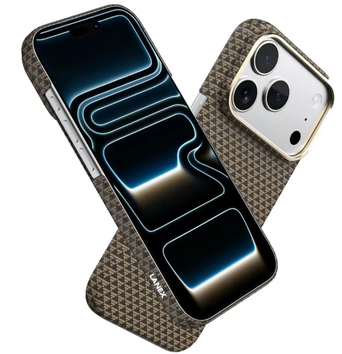 LANEX DIAMOND SERIES PHONE CASE WITH STAND GOLD IPHONE 17 PRO