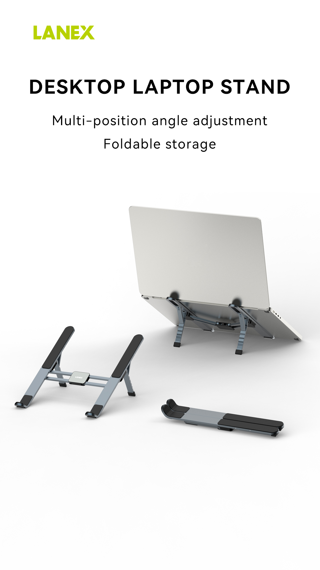 LANEX LAPTOP STAND GREY