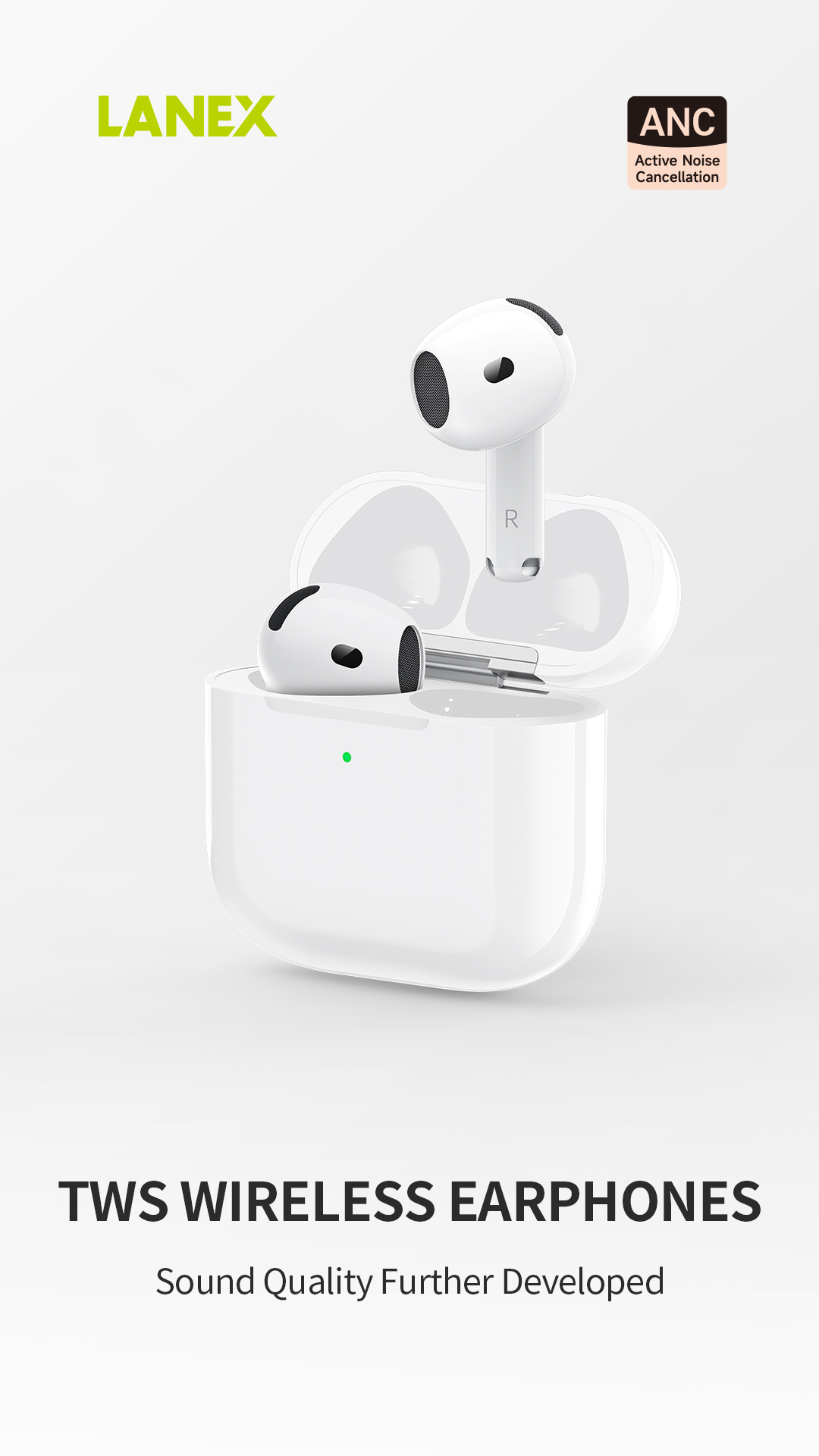 LANEX WIRELESS EARPHONE WHITE