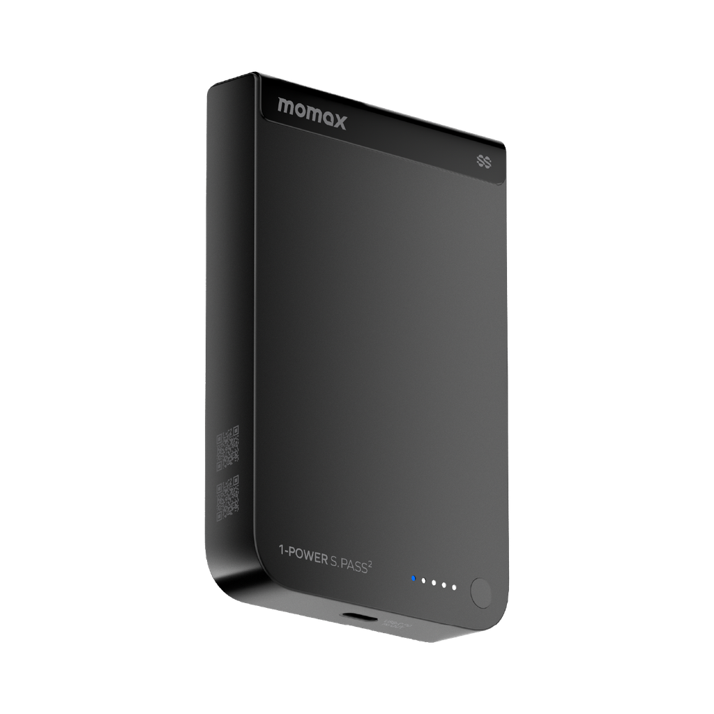 MOMAX 1-POWER S.PASS2 10000mAh QI2 25W+SEMI-SSB MAGNETIC WIRELESS POWER BANK