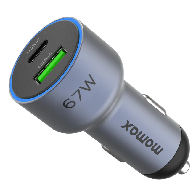 MOMAX MOVE 67W DUAL PORT CAR CHARGER