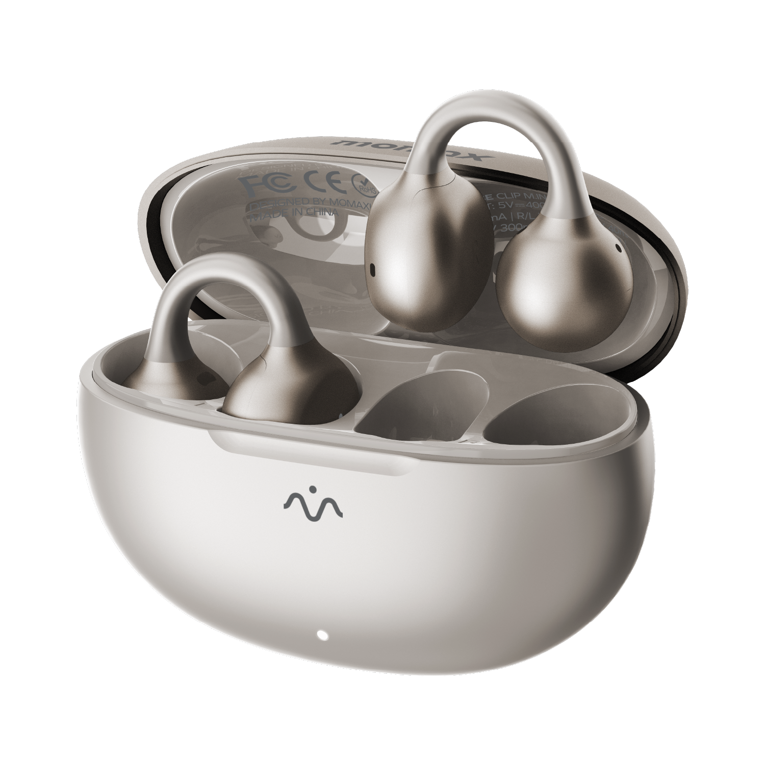 MOMAX 1-VIBE CLIP M.IN.D TRUE WIRELESS ENC INTELLIGENT CLIP ON EARBUDS