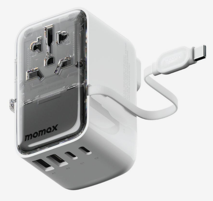 MOMAX 1PC 1-WORLD+ FLOW 4 PORT TRAVEL CHARGER