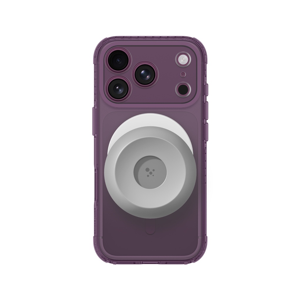 AT MINIMAL MAG EARPHONE SET CASE FOR IPHONE 18 PRO 6.3" PURPLE