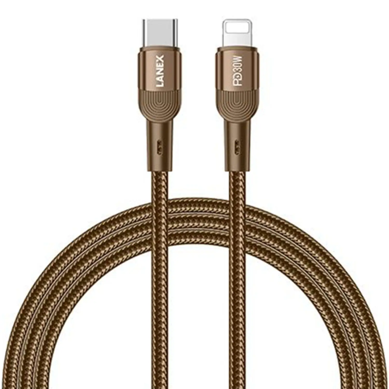 LANEX USB C TO LIGHTNING CABLE 100CM DESERT GOLD 