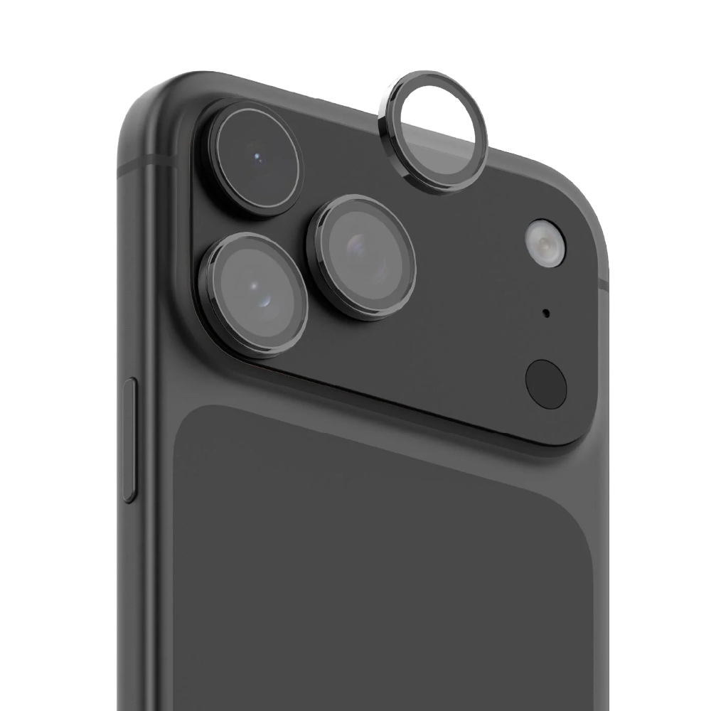 MOMAX IPHONE 18 PRO &18 PRO MAX GLASSPRO+ FULL COVERAGE TEMPERED GLASS LENSE PROTECTOR_BLACK