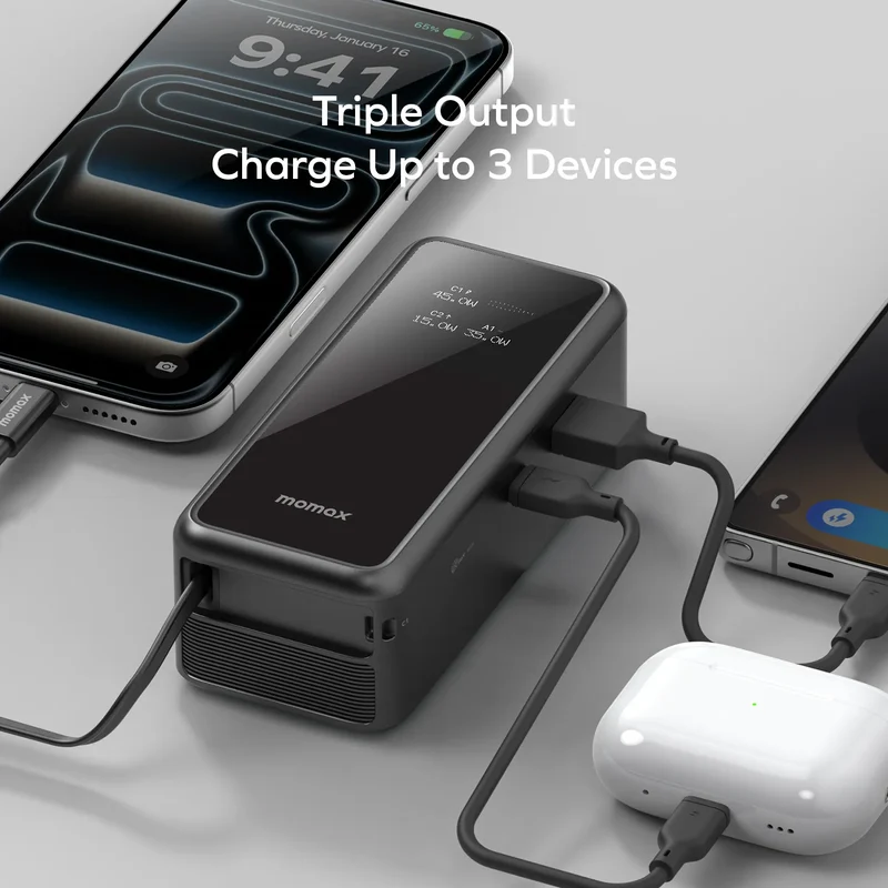 10000MAH POWER & BUILT-IN USB-C CABLE
